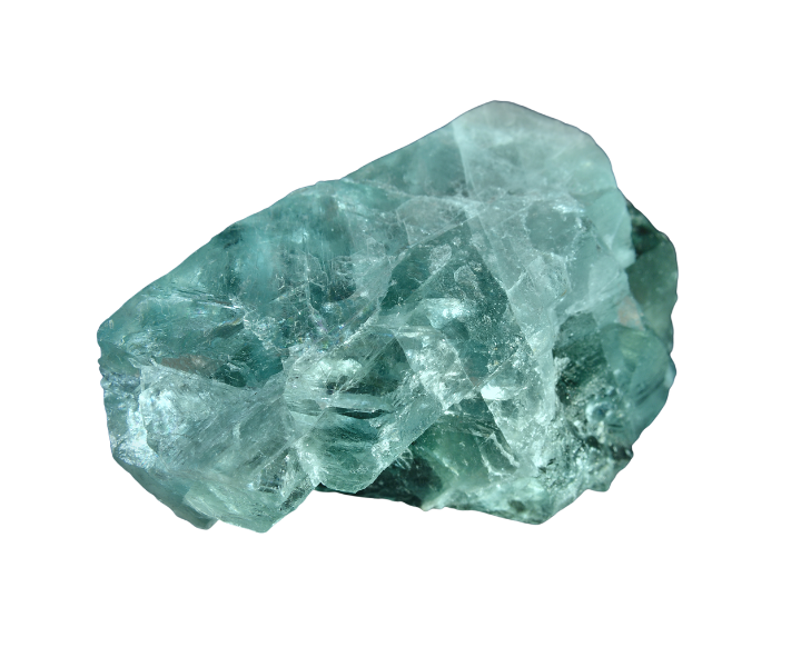 Roheline fluoriit kristall