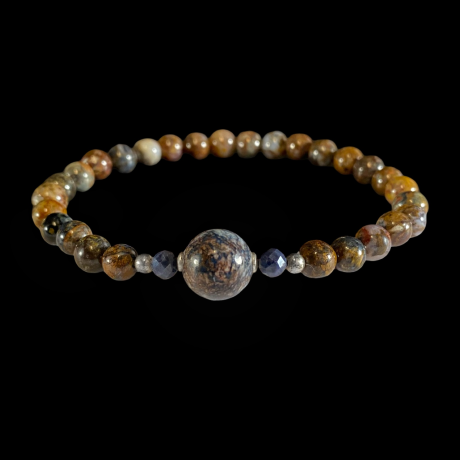 Disainkäevõru - pitersiit, safiir 