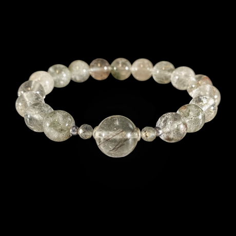 Disainkäevõru - lodoliit, rutiilkvarts, labradoriit 