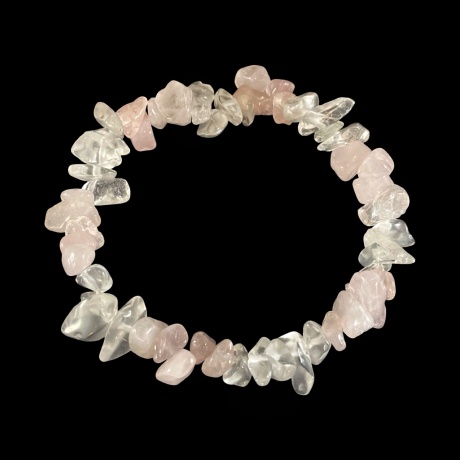 Käevõru - roosa kvarts, mäekristall