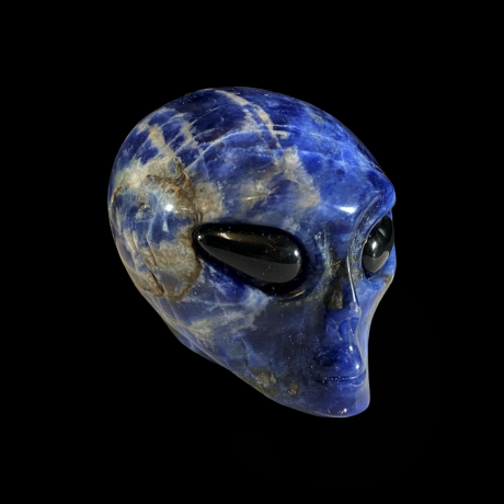 Tulnuka pea - sodaliit, obsidiaan