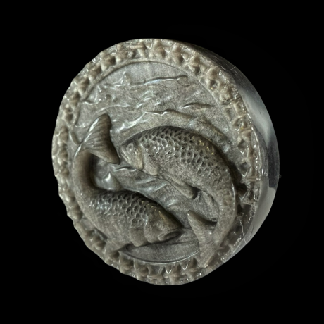 Sodiaagi talisman kalad - hõbeobsidiaan 