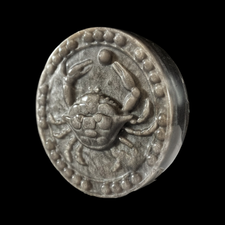 Sodiaagi talisman vähk - hõbeobsidiaan 