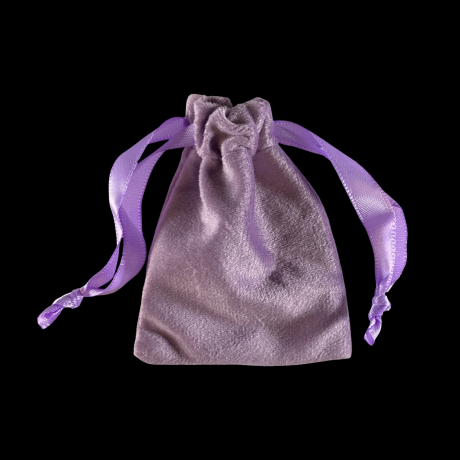 Sametkott helelilla (9x7 cm)