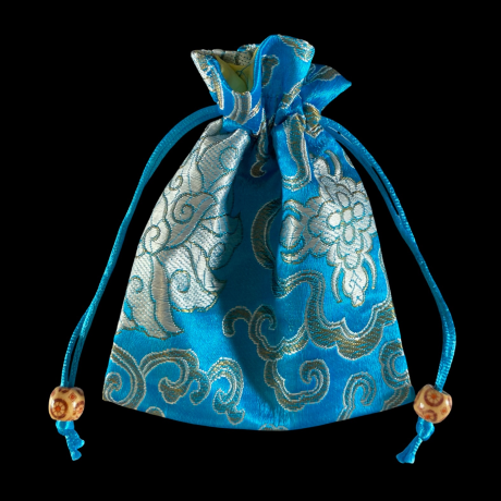 Siidikangast kott helesinine (12x15 cm)