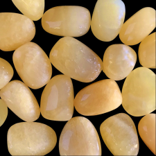 Trummelkristall - kaltsiit (kollane)