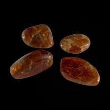 Trummelkristall - spessartiin (oranž granaat)