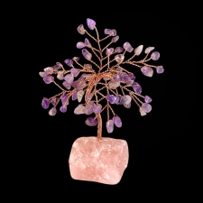 Kristallipuu - roosa kvarts, ametüst
